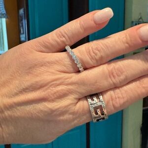 #252 2.2 ctw Moissanite full eternity band